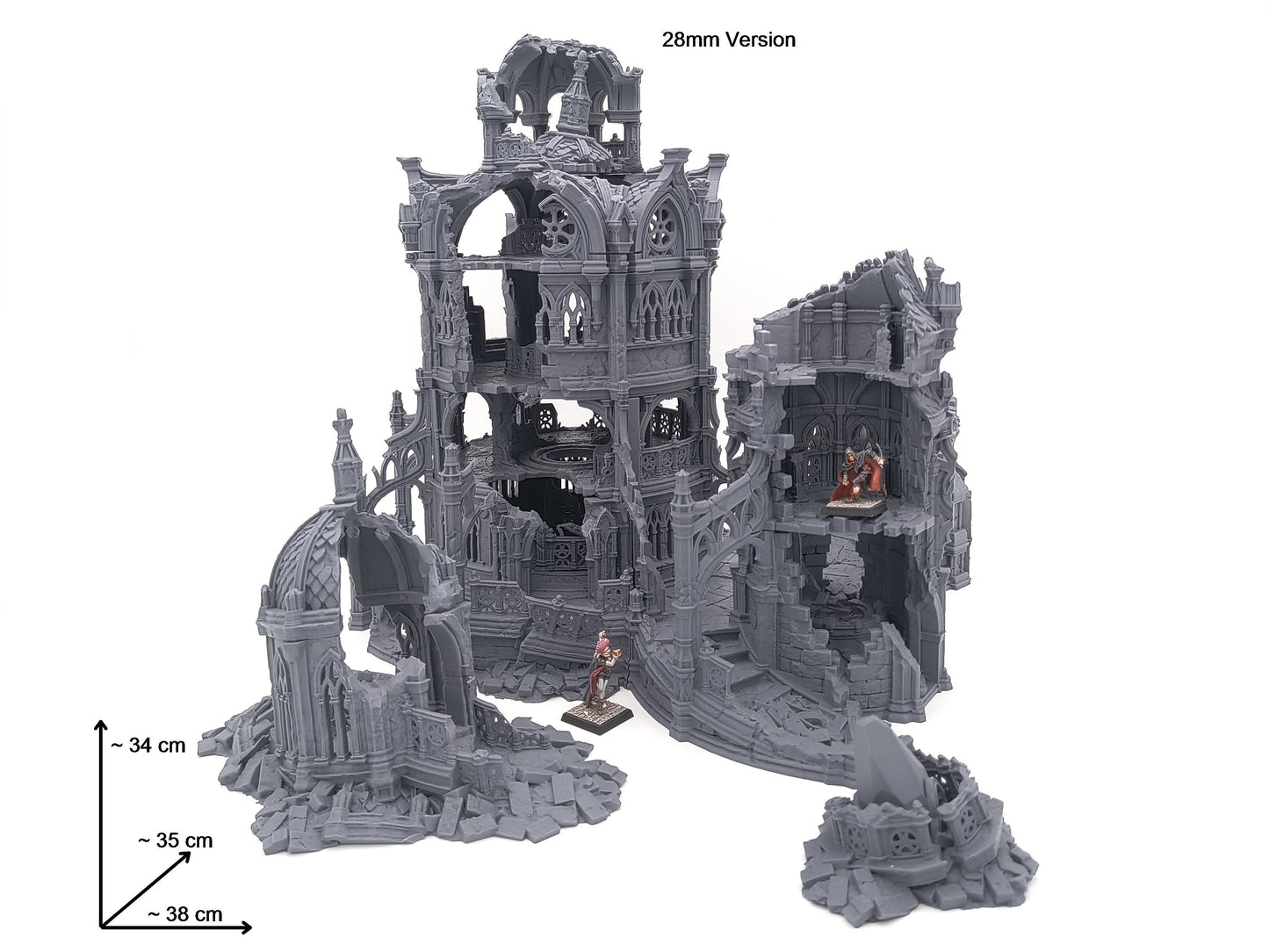 Magic Tower - Riesiger Magierturm mit Nebengebäuden