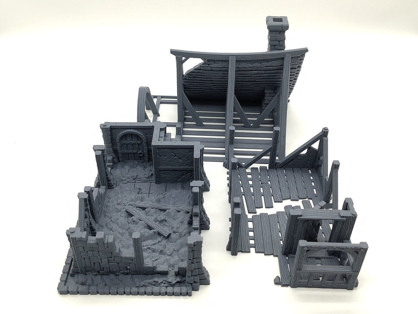 Beetroot House Ruins - Destroyed house for fantasy games