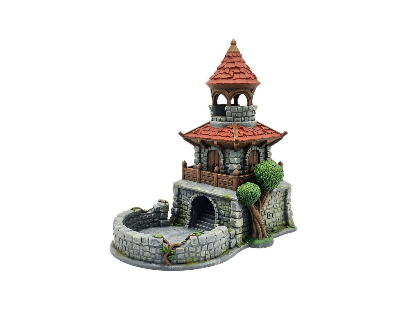 Fantasy Dice Tower - Stylish dice in a monastery look