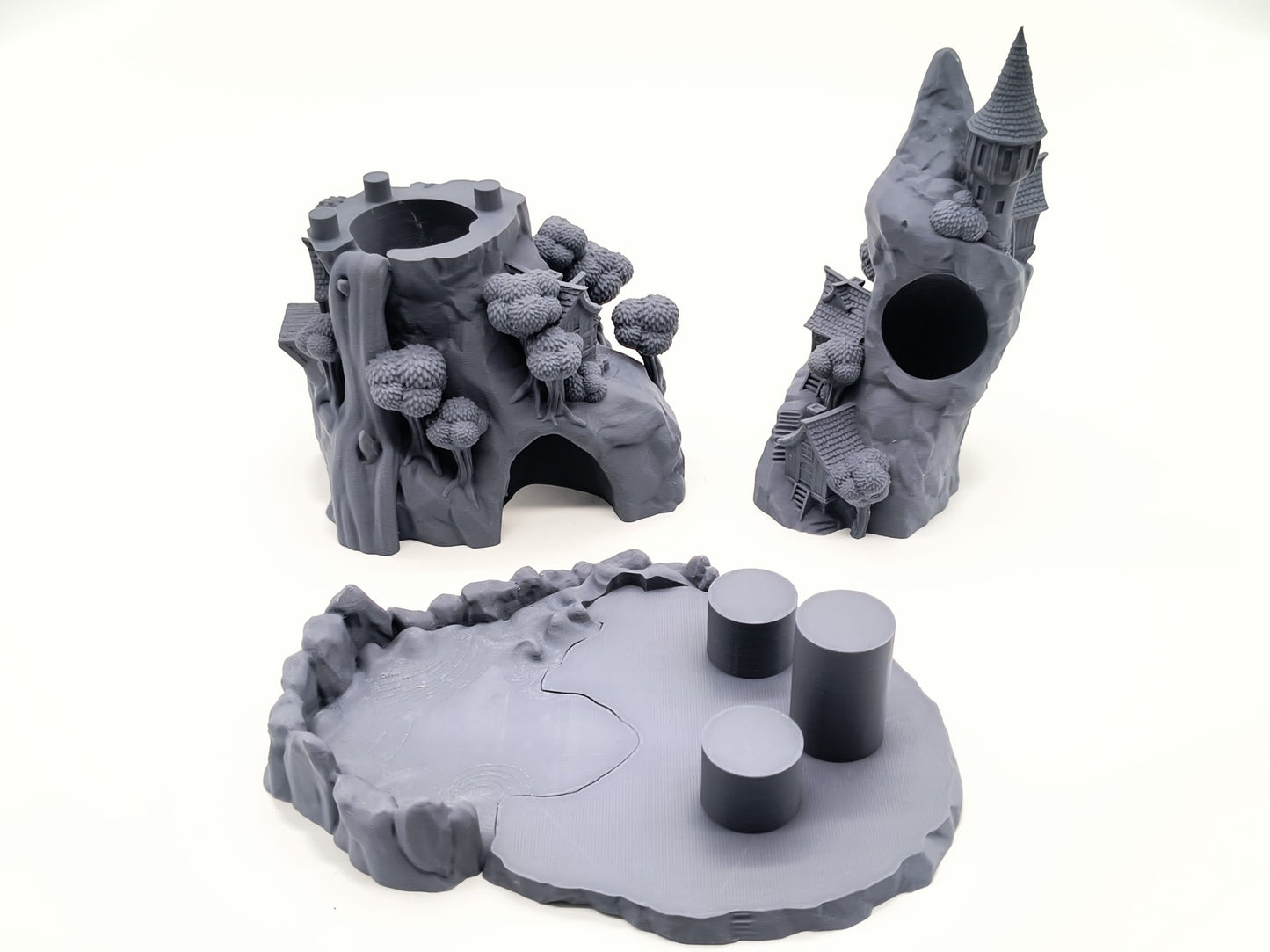 Mountain Village Dice Tower