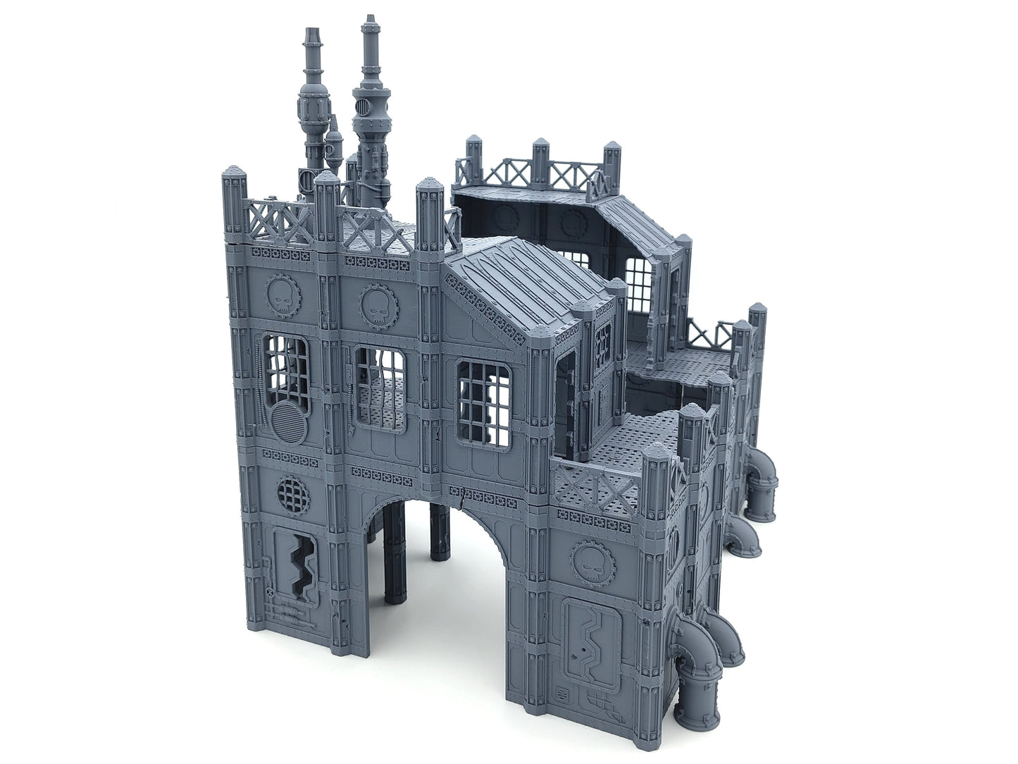 Large Factory Ruin - Monumentale zweiteilige Fabrik-Ruine