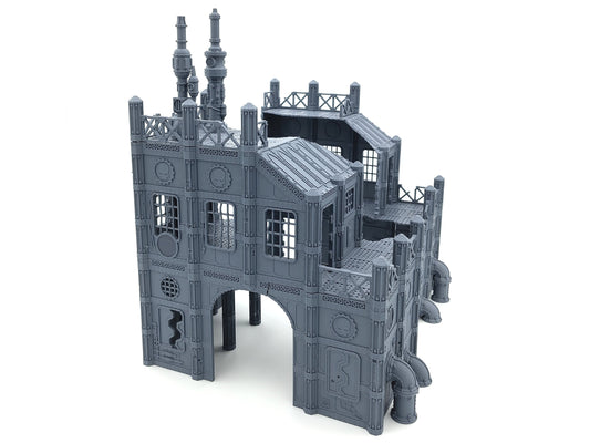 Large Factory Ruin - Monumentale zweiteilige Fabrik-Ruine