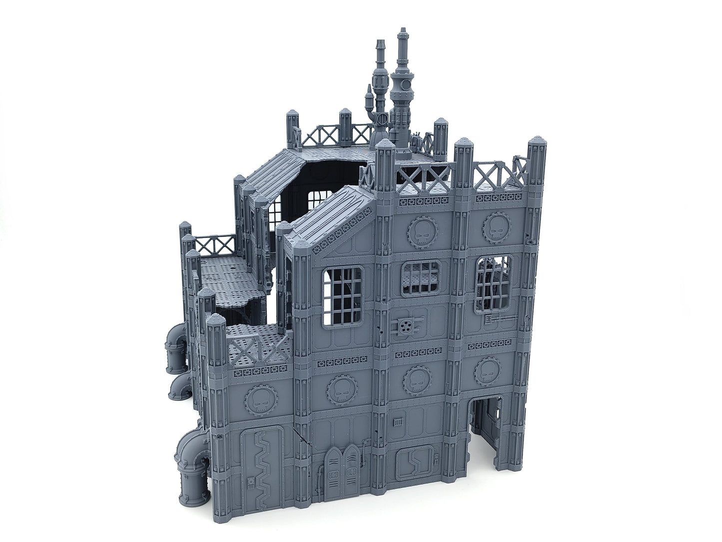 Large Factory Ruin - Monumentale zweiteilige Fabrik-Ruine