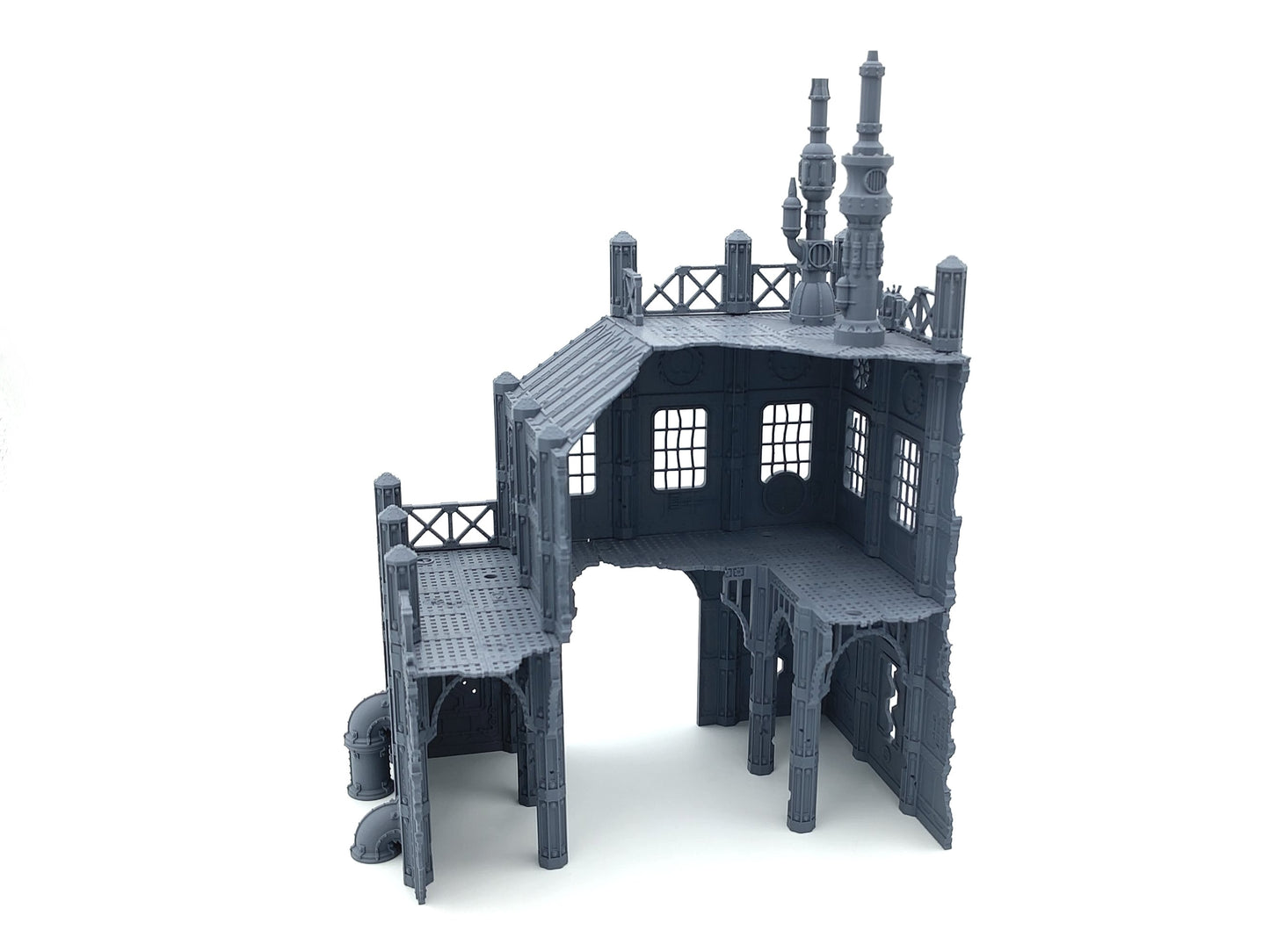 Large Factory Ruin - Monumentale zweiteilige Fabrik-Ruine