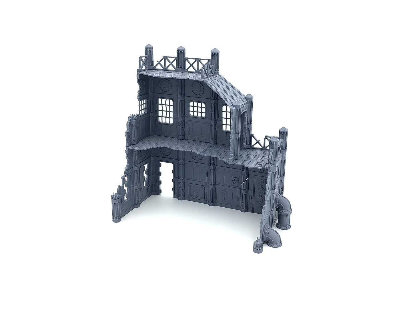 Large Factory Ruin - Monumentale zweiteilige Fabrik-Ruine