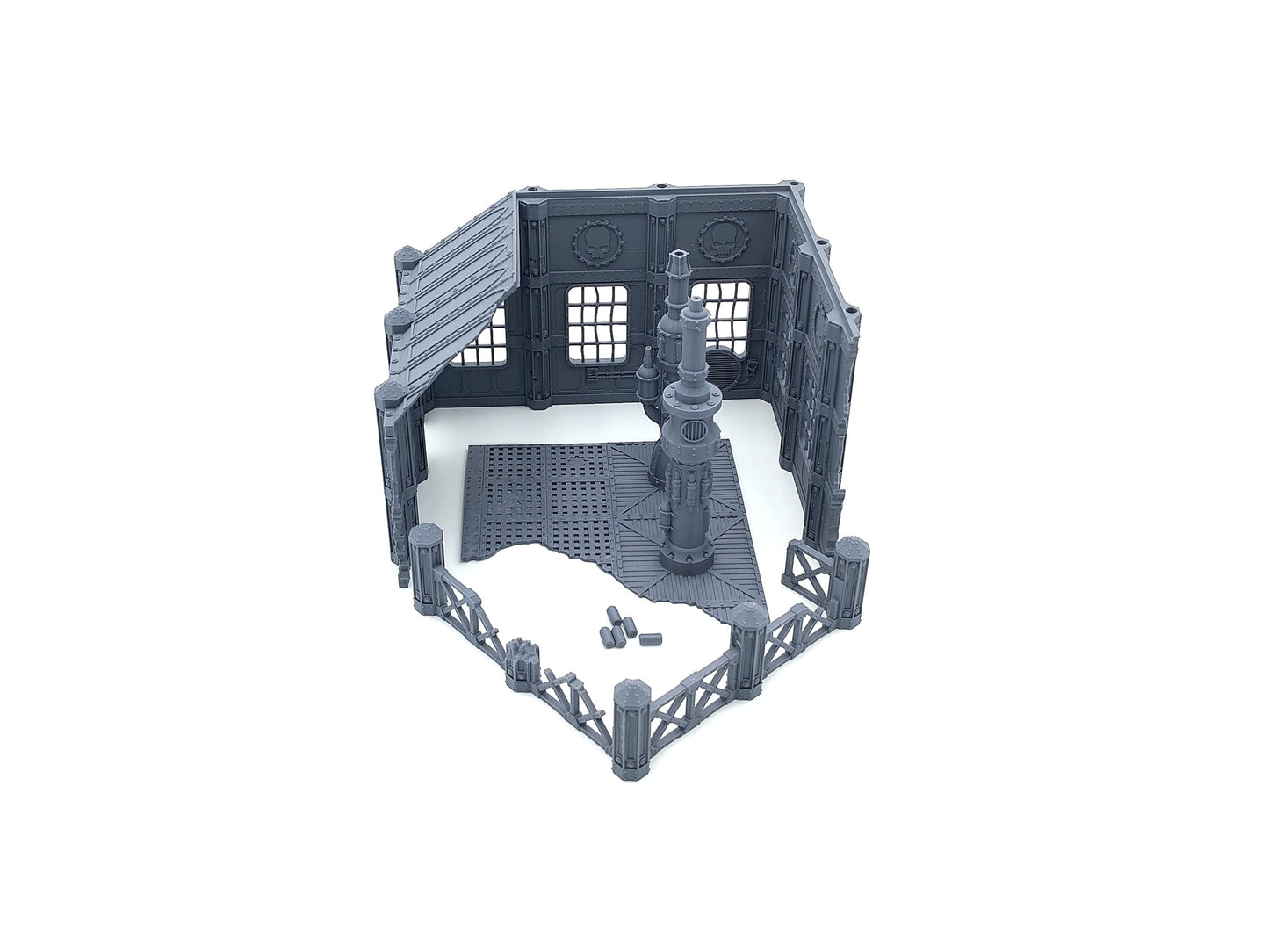 Large Factory Ruin - Monumentale zweiteilige Fabrik-Ruine