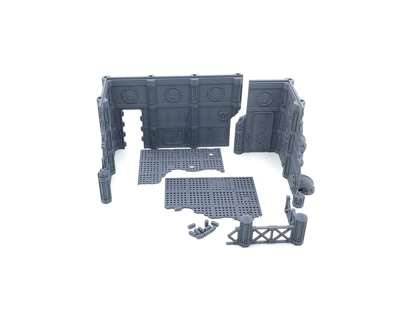 Large Factory Ruin - Monumentale zweiteilige Fabrik-Ruine