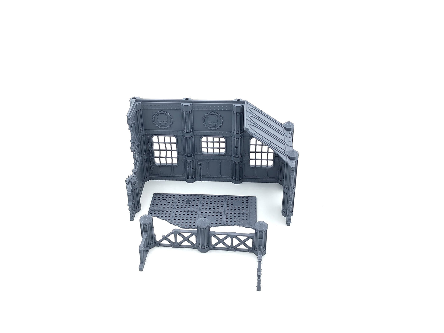 Large Factory Ruin - Monumentale zweiteilige Fabrik-Ruine