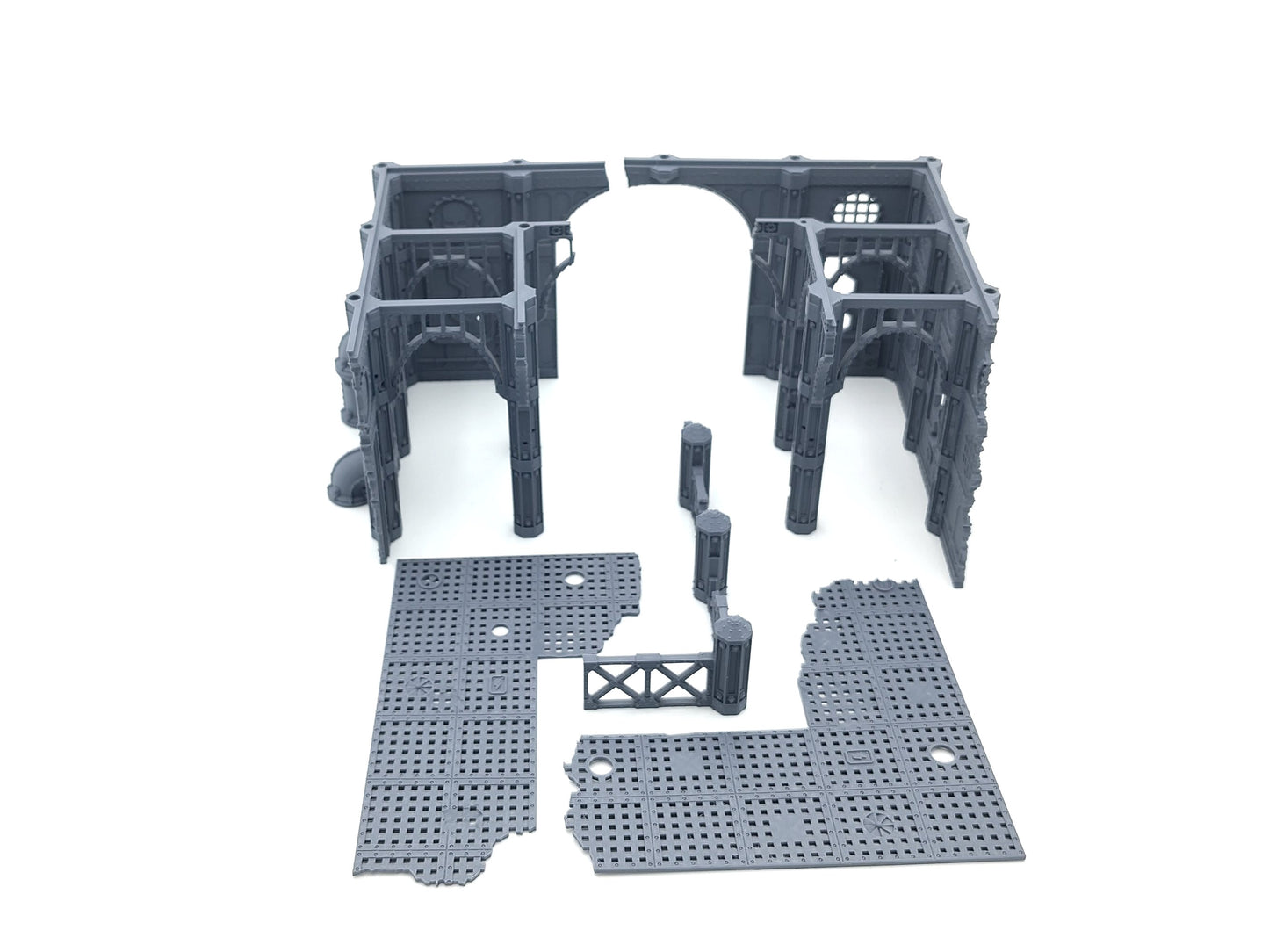 Large Factory Ruin - Monumentale zweiteilige Fabrik-Ruine