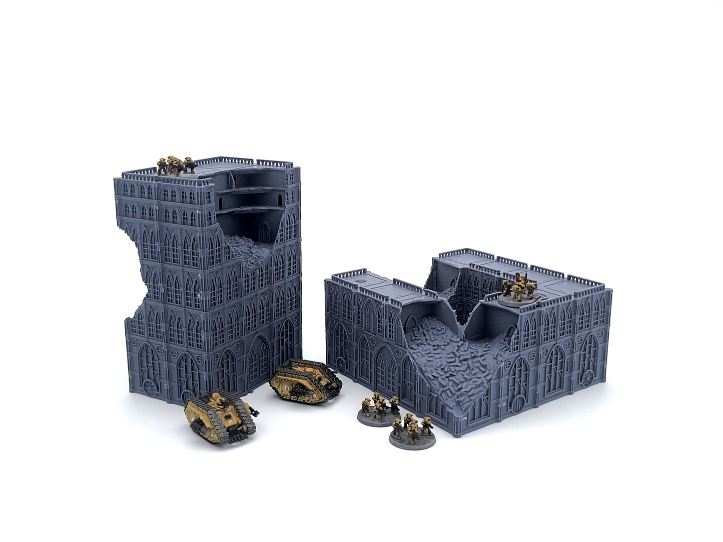 Destroyed Habs 2 - Sci-fi residential ruins