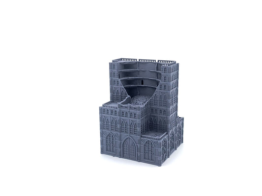 Destroyed Hab 3 - Destroyed sci-fi habitat