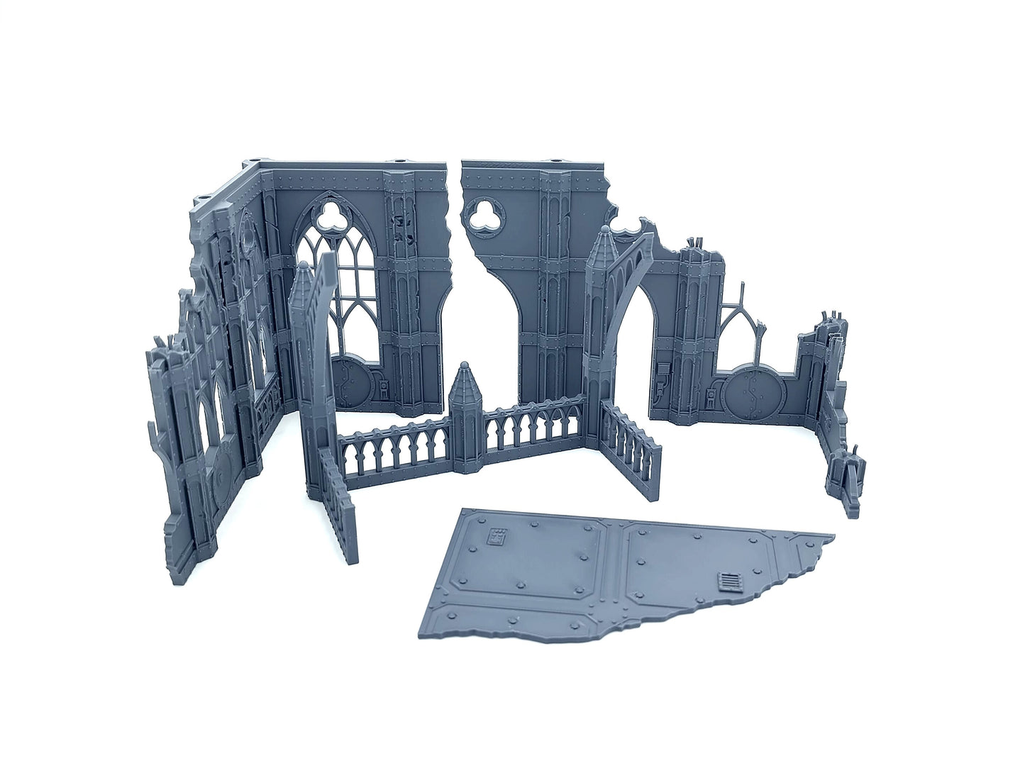 Large Auditorium Ruin - Large Gothic ruin with balcony