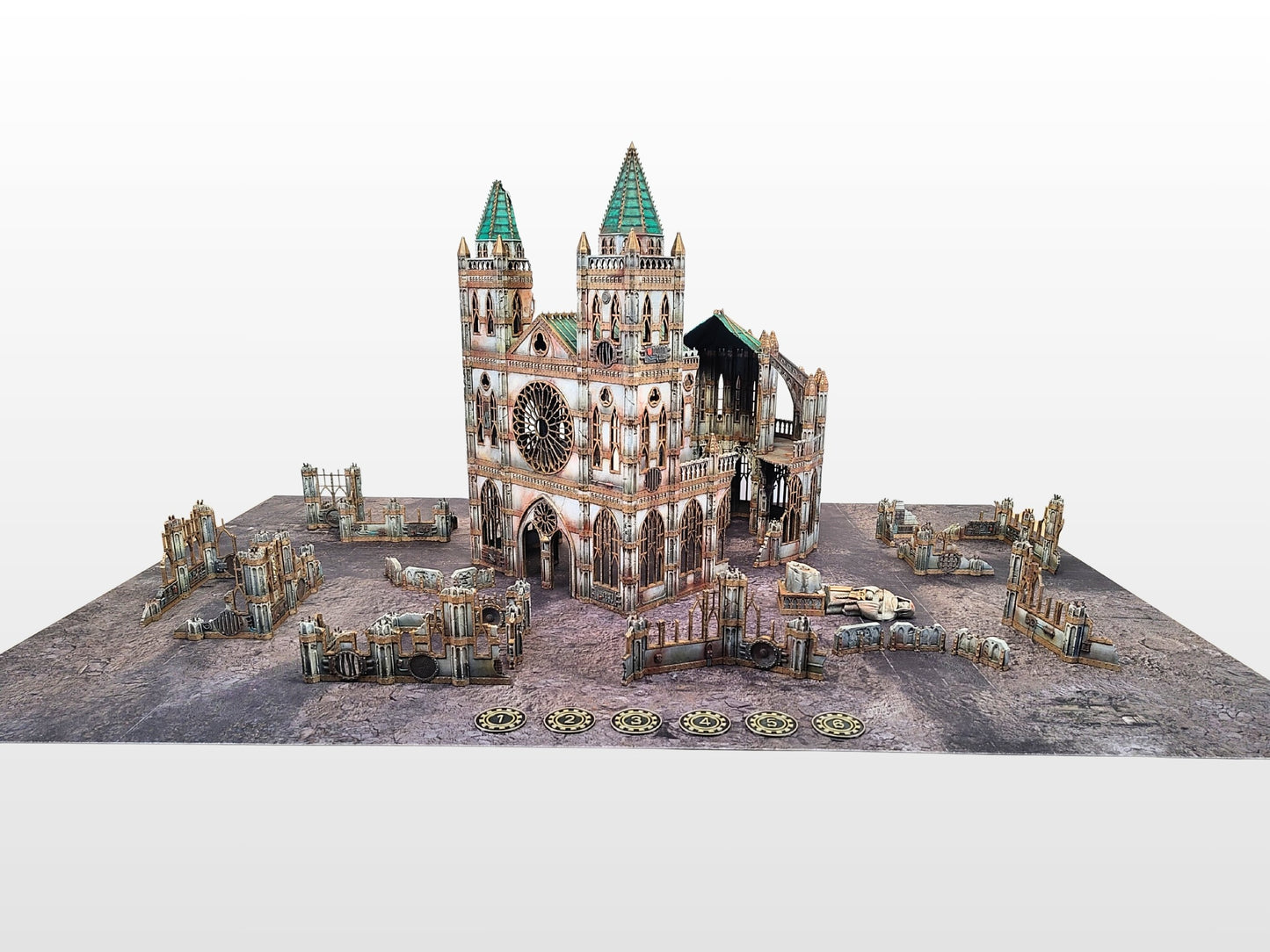 Fight for Cathedral - Epic Sci-Fi terrain set for Combat Patrol