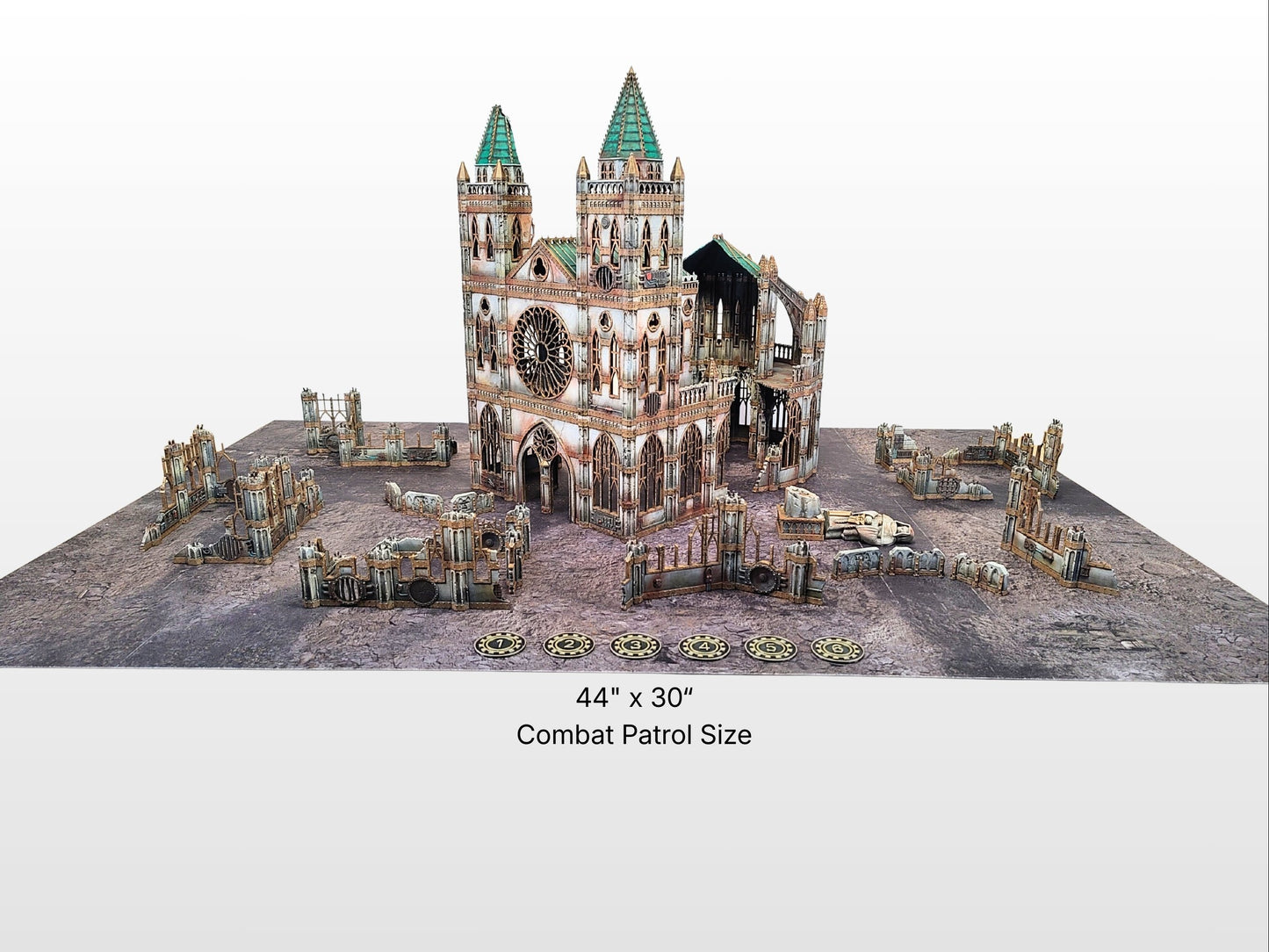 Fight for Cathedral - Epic Sci-Fi terrain set for Combat Patrol