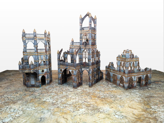Large Ruin Set - Drei Große Gothic Ruinen