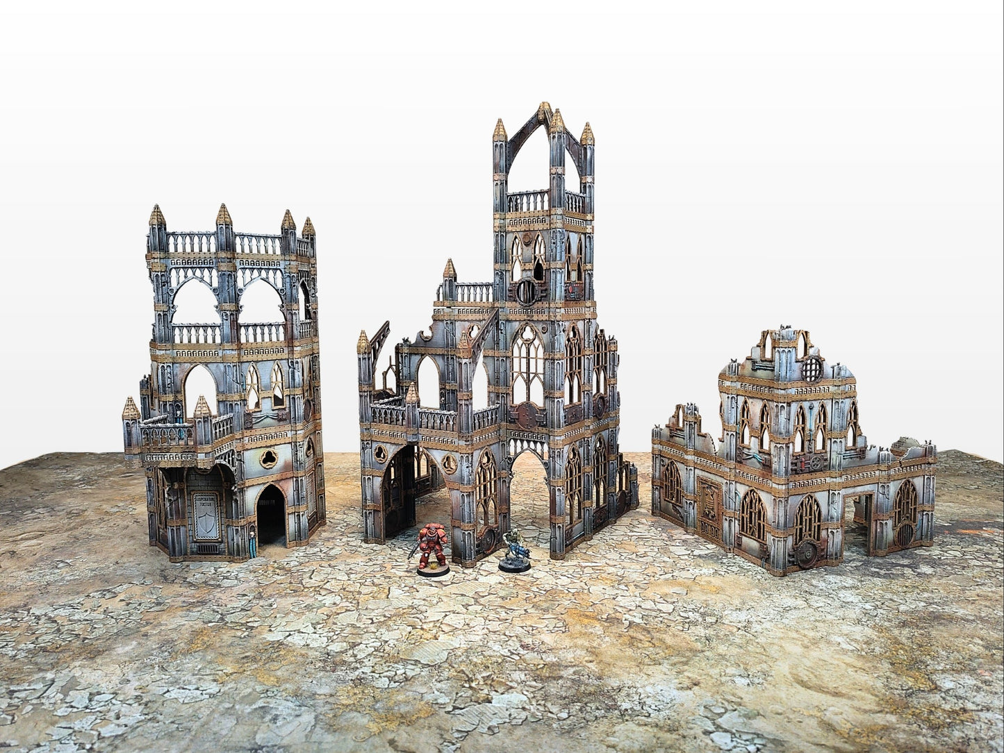Large Ruin Set - Drei Große Gothic Ruinen
