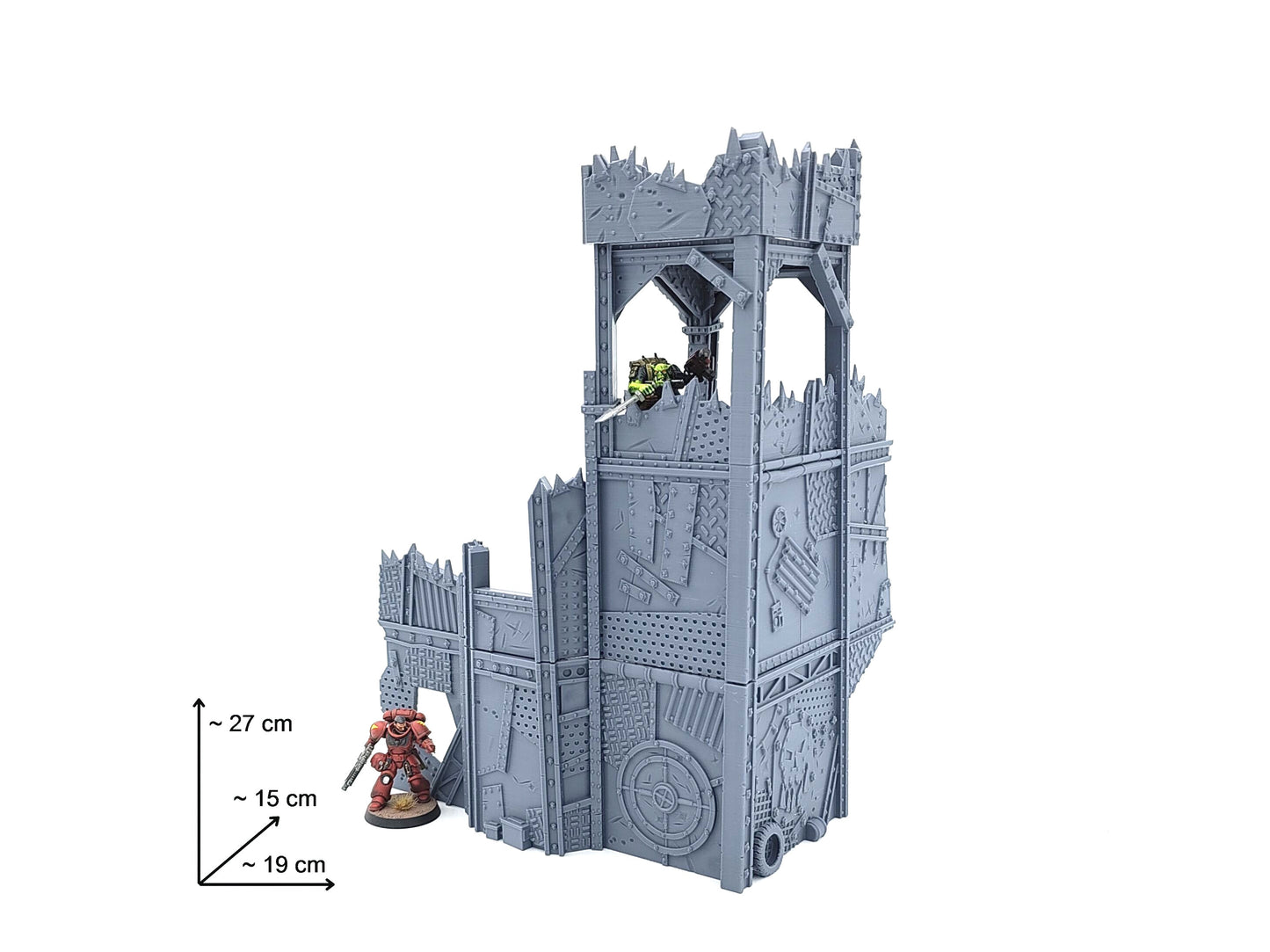 Bastion Front Left Large - Massiver Frontturm im Ork-Stil