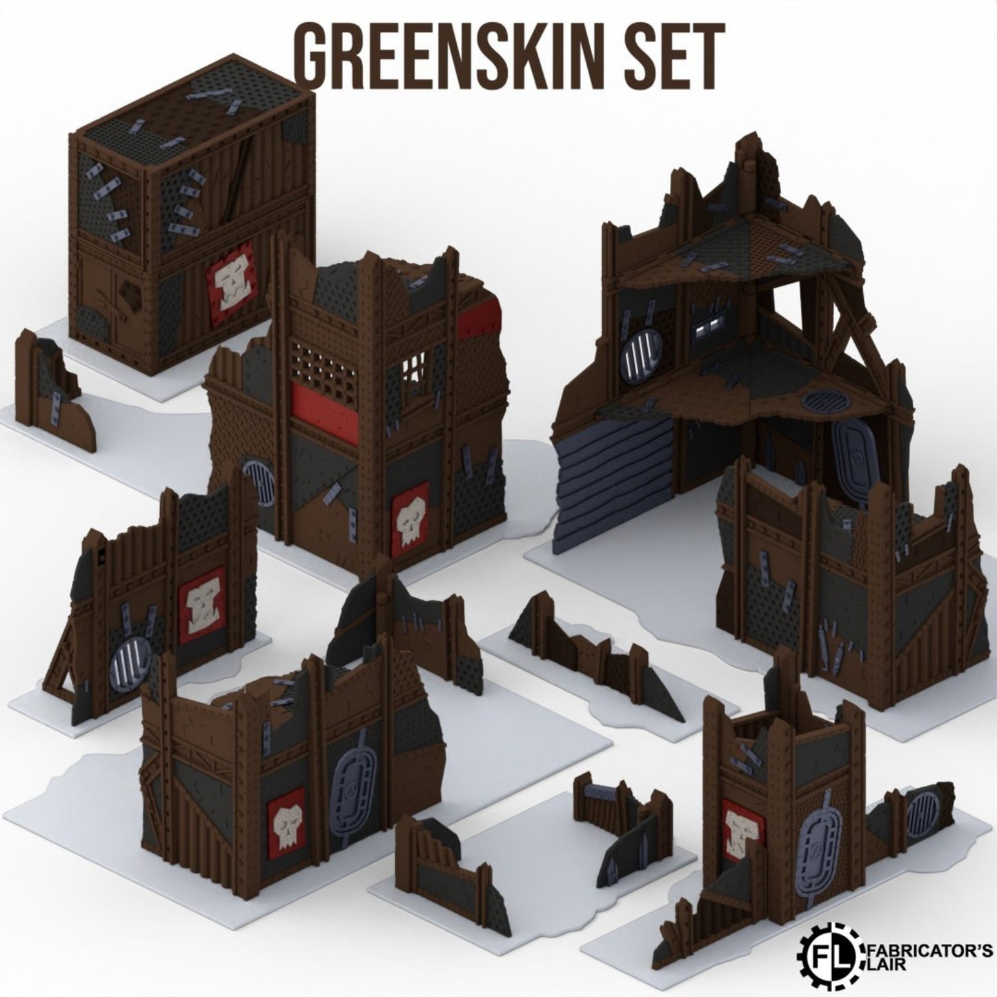 11th Foldable Terrain Set - 6 Designs of Foldable terrain, compactly stored