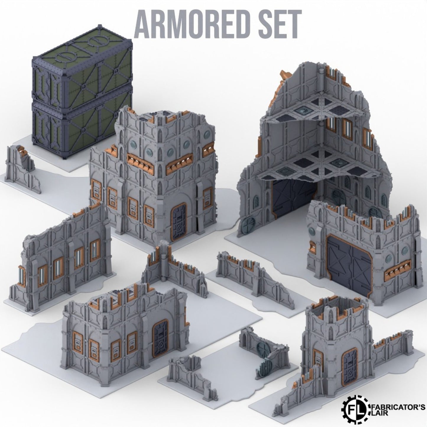 11th Foldable Terrain Set - 6 Designs of Foldable terrain, compactly stored