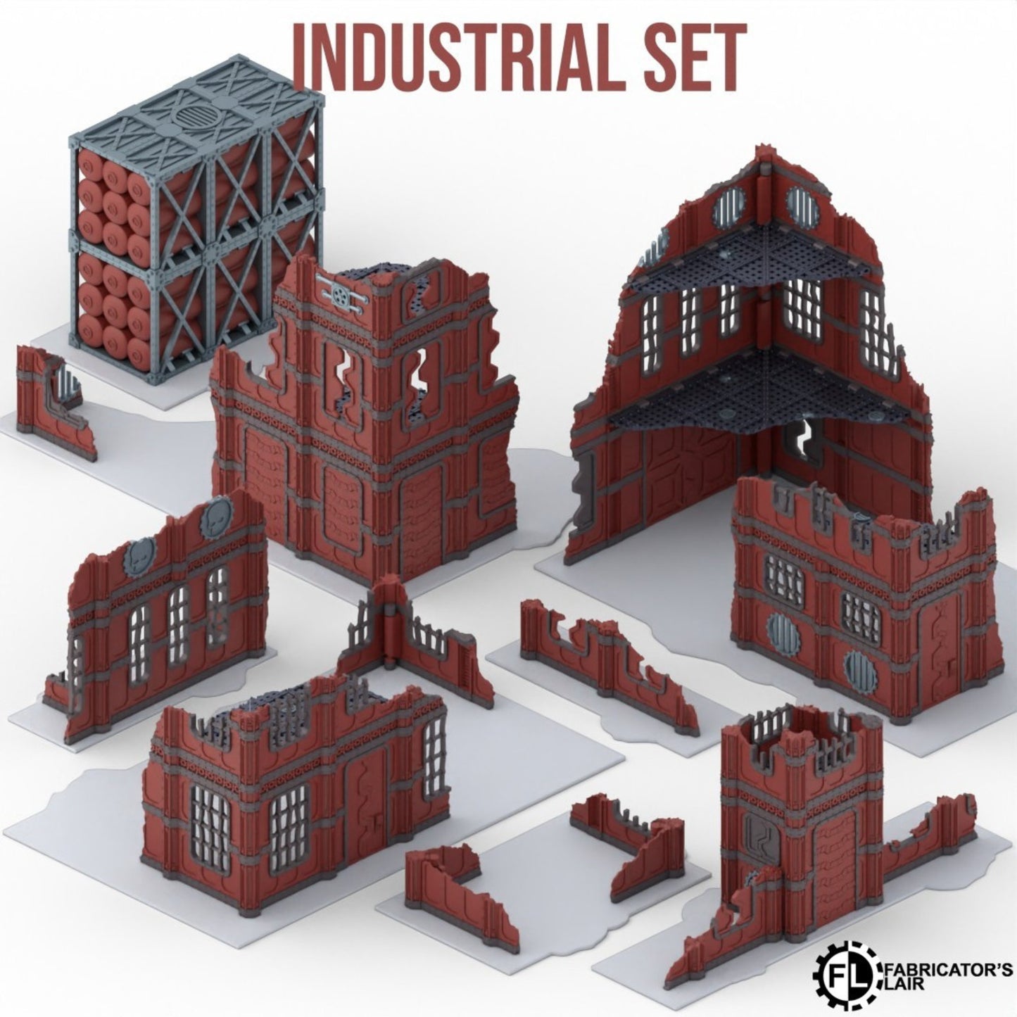 11th Foldable Terrain Set - 6 Designs of Foldable terrain, compactly stored