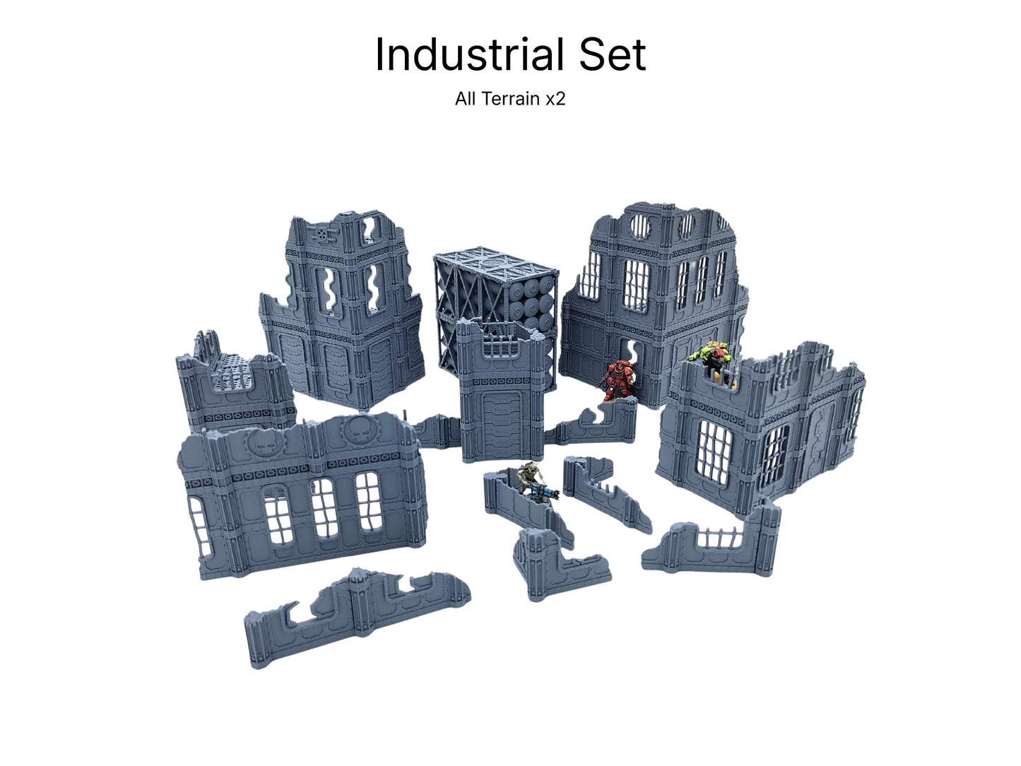 11th Foldable Terrain Set - 6 Designs of Foldable terrain, compactly stored